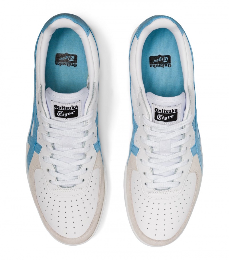 Women's Onitsuka Tiger Gsm Sneakers White / Blue | 28931-GLIH