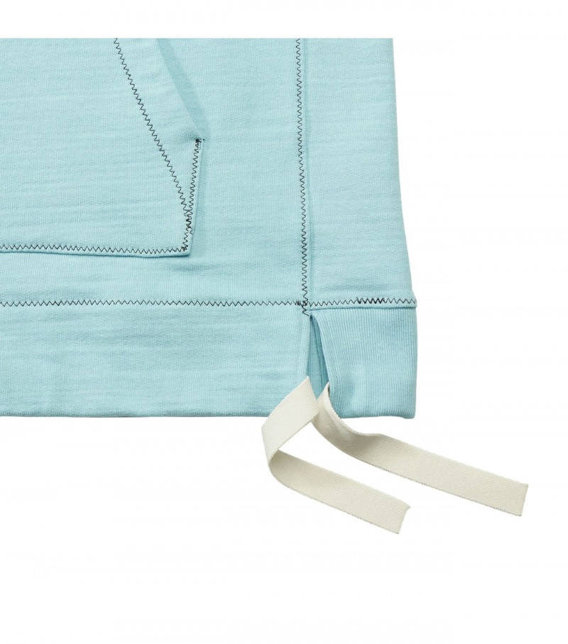 Women's Onitsuka Tiger Hoodie Light Blue | 17023-ZUCO