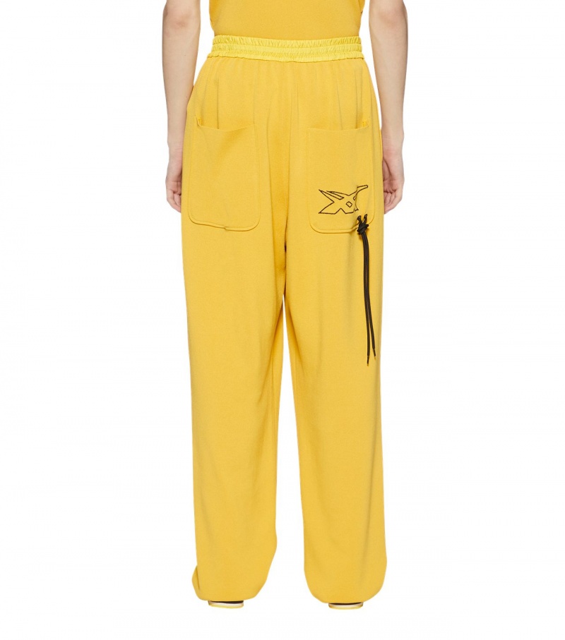 Women's Onitsuka Tiger Knit Pants Yellow | 37106-CNLR