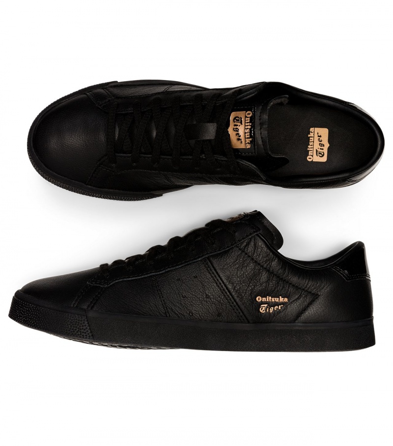 Women's Onitsuka Tiger Lawnship 3.0 Low Tops Black | 41590-ZDNS