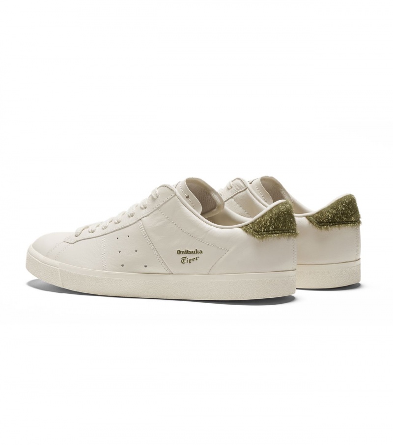 Women's Onitsuka Tiger Lawnship 3.0 Sneakers Cream / Brown Green | 91320-MOVD