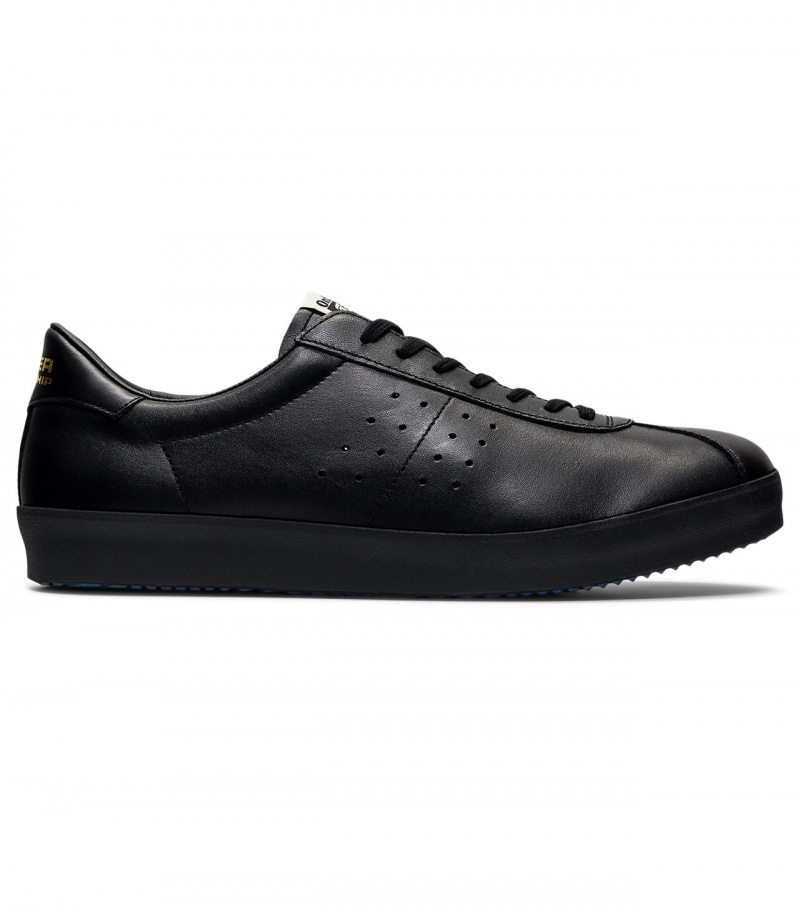 Women\'s Onitsuka Tiger Lawnship Nm Low Tops Black | 97813-OTMN