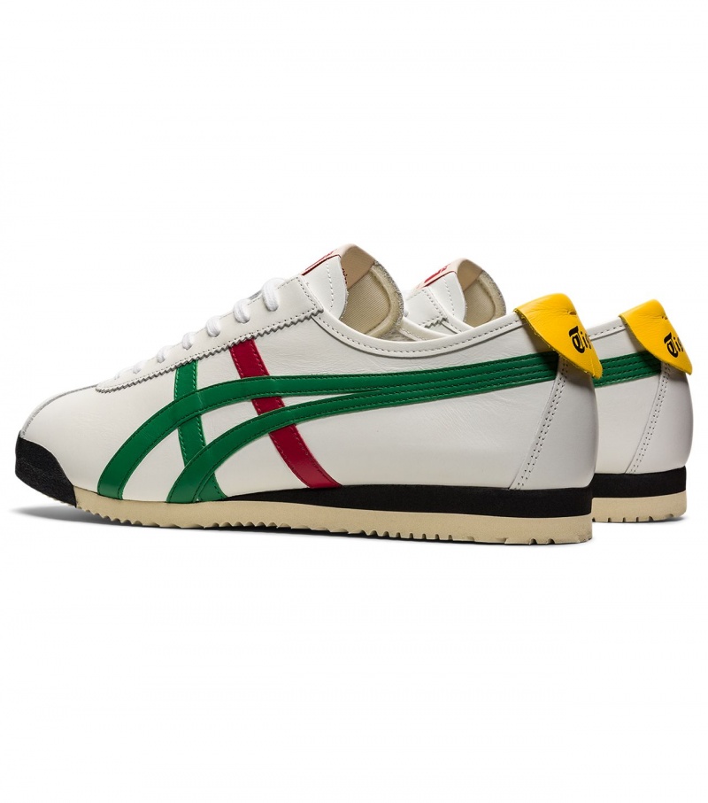 Women's Onitsuka Tiger Limber Up Nm Low Tops White / Green | 02673-MDEB