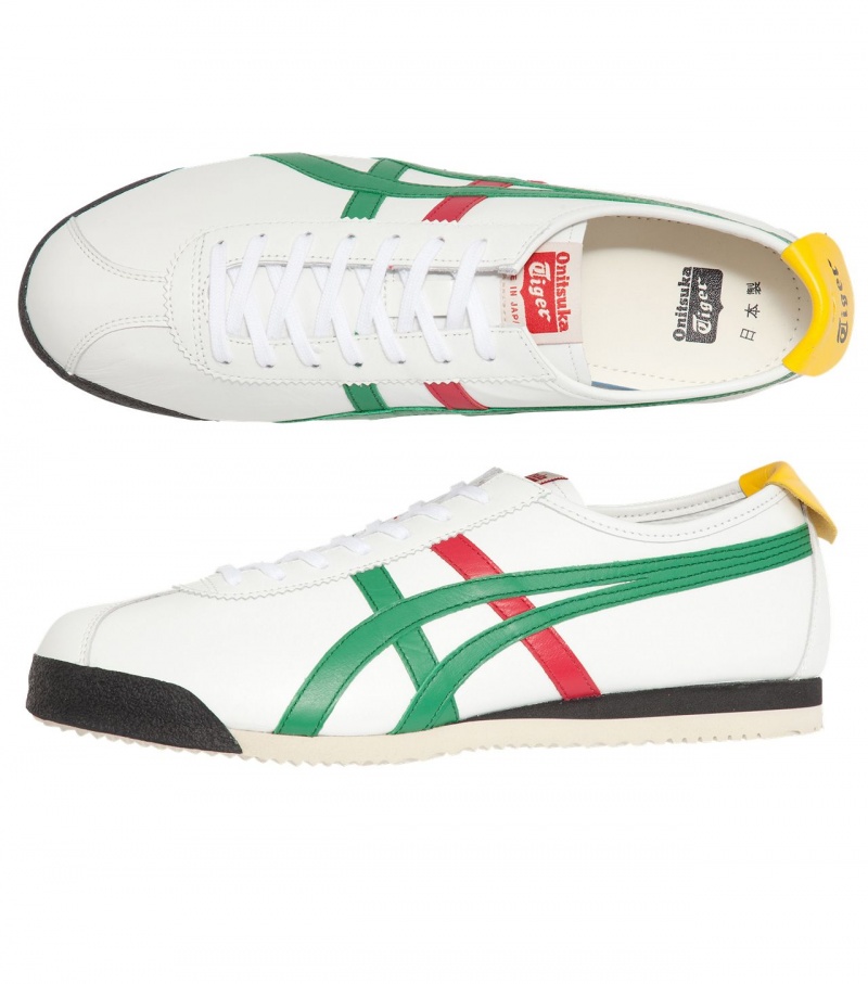 Women's Onitsuka Tiger Limber Up Nm Low Tops White / Green | 02673-MDEB