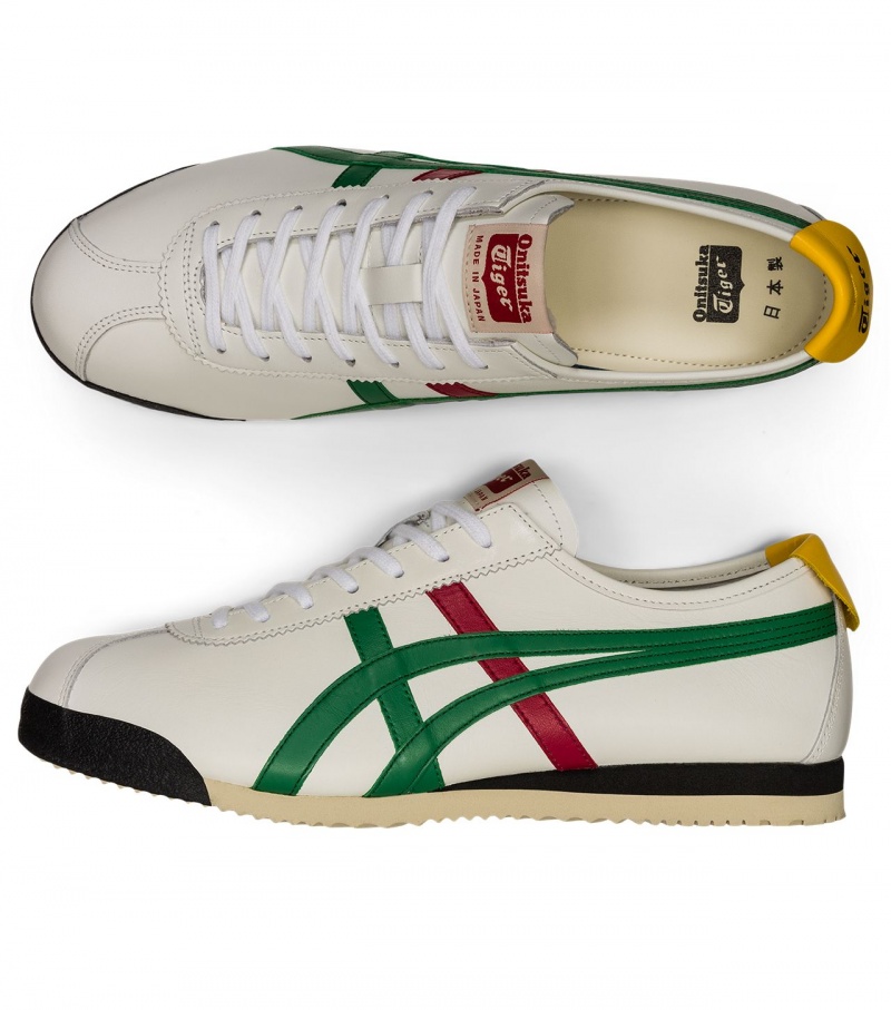 Women's Onitsuka Tiger Limber Up Nm Low Tops White / Green | 02673-MDEB