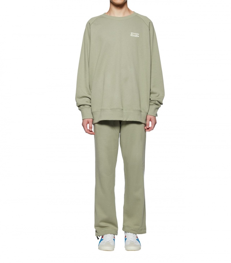 Women's Onitsuka Tiger Ls Tops Khaki | 73825-DQSJ