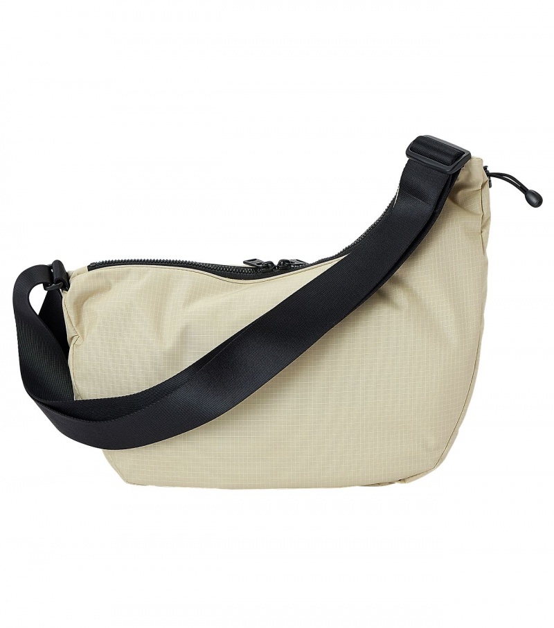 Women's Onitsuka Tiger Messenger Bag Bags Beige / Black | 09148-DZKH