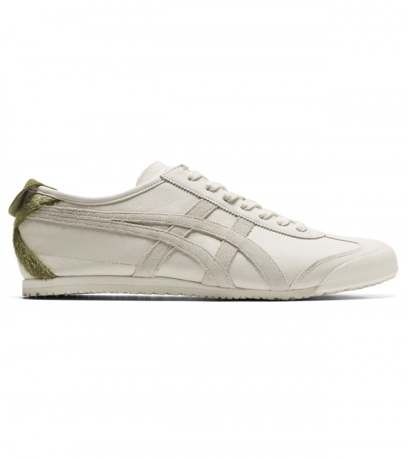 Women\'s Onitsuka Tiger Mexico 66 Mexico 66 Cream / Brown Green | 94532-XHOQ