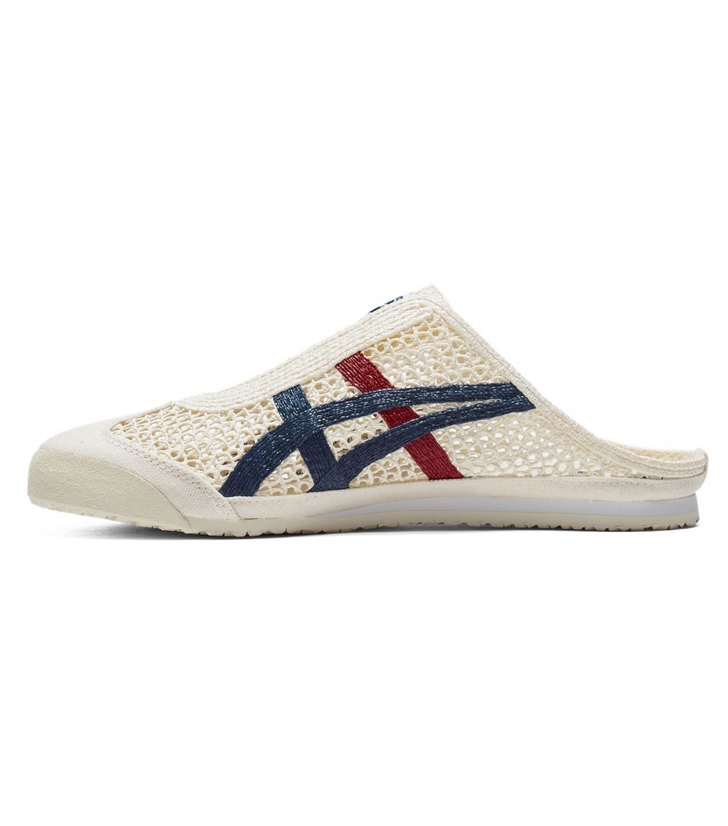 Women's Onitsuka Tiger Mexico 66 Sabot Mexico 66 Cream / Blue | 79056-RNYQ