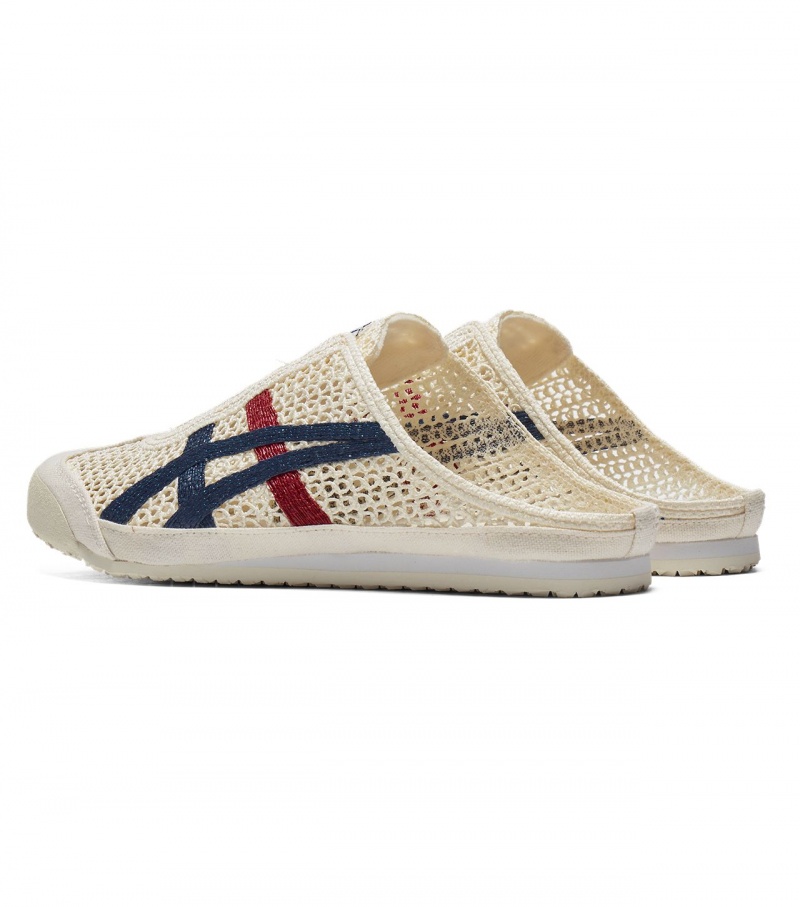 Women's Onitsuka Tiger Mexico 66 Sabot Mexico 66 Cream / Blue | 79056-RNYQ