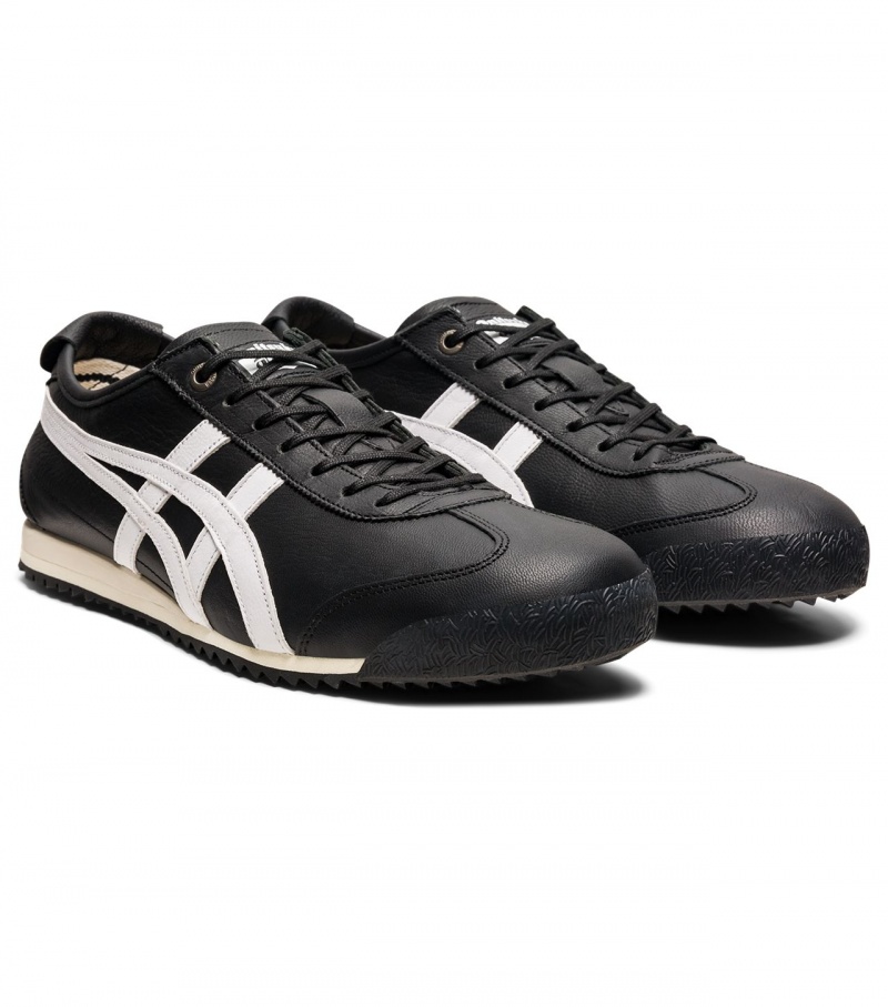 Women's Onitsuka Tiger Mexico 66 Sd Mexico 66 Black / White | 20614-JRQT