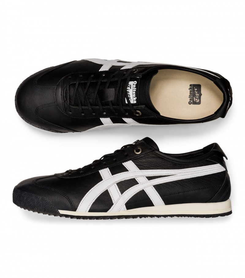 Women's Onitsuka Tiger Mexico 66 Sd Mexico 66 Black / White | 20614-JRQT