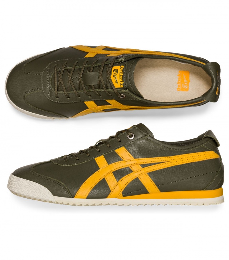 Women's Onitsuka Tiger Mexico 66 Sd Mexico 66 Green / Yellow | 98354-XAGV