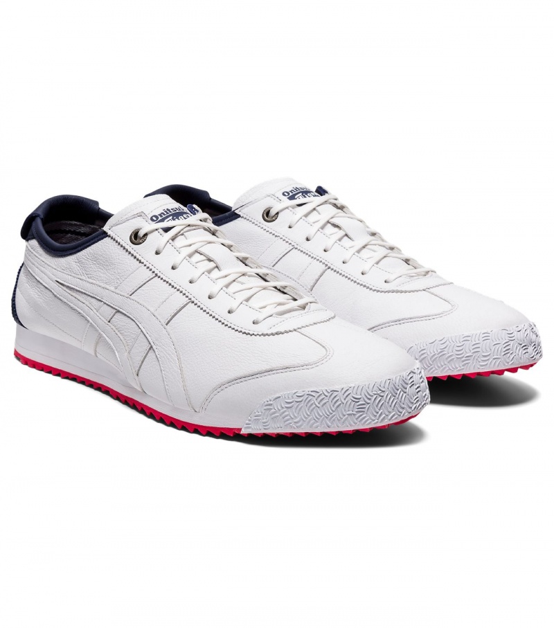 Women's Onitsuka Tiger Mexico 66 Sd Mexico 66 White / Navy | 65708-YJBL