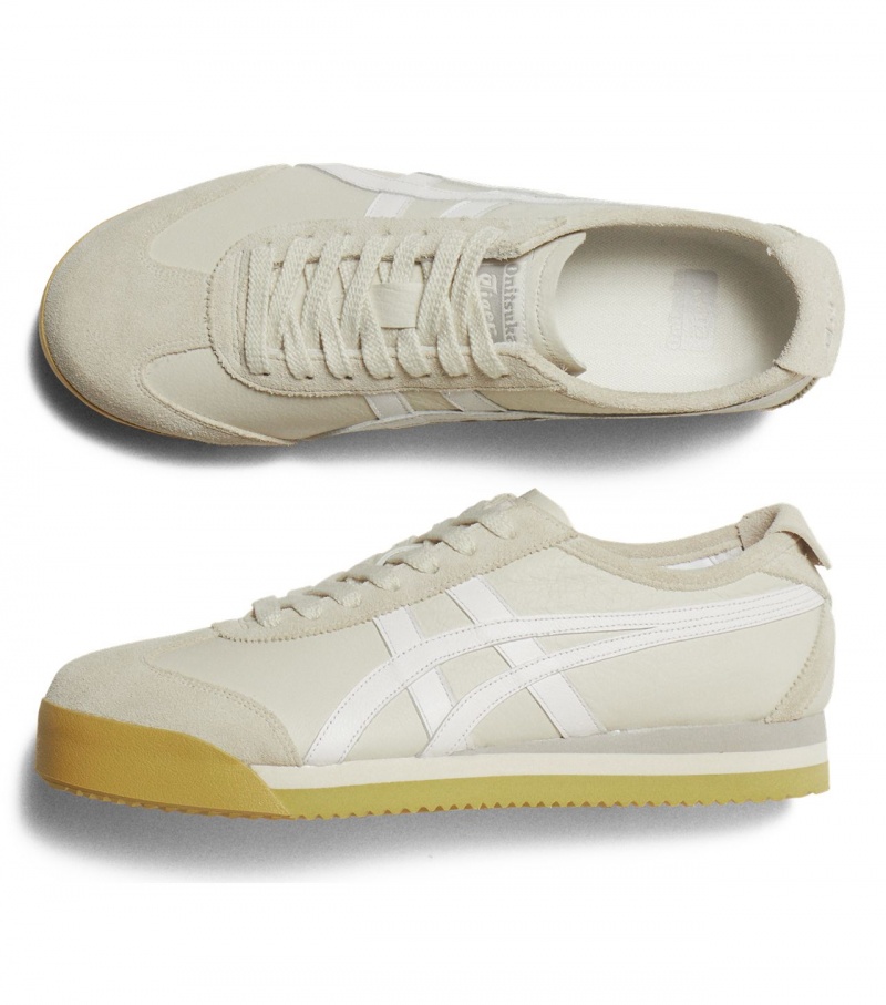 Women's Onitsuka Tiger Mexico 66 Sd Pf Mexico 66 Cream / White | 35284-MFZY