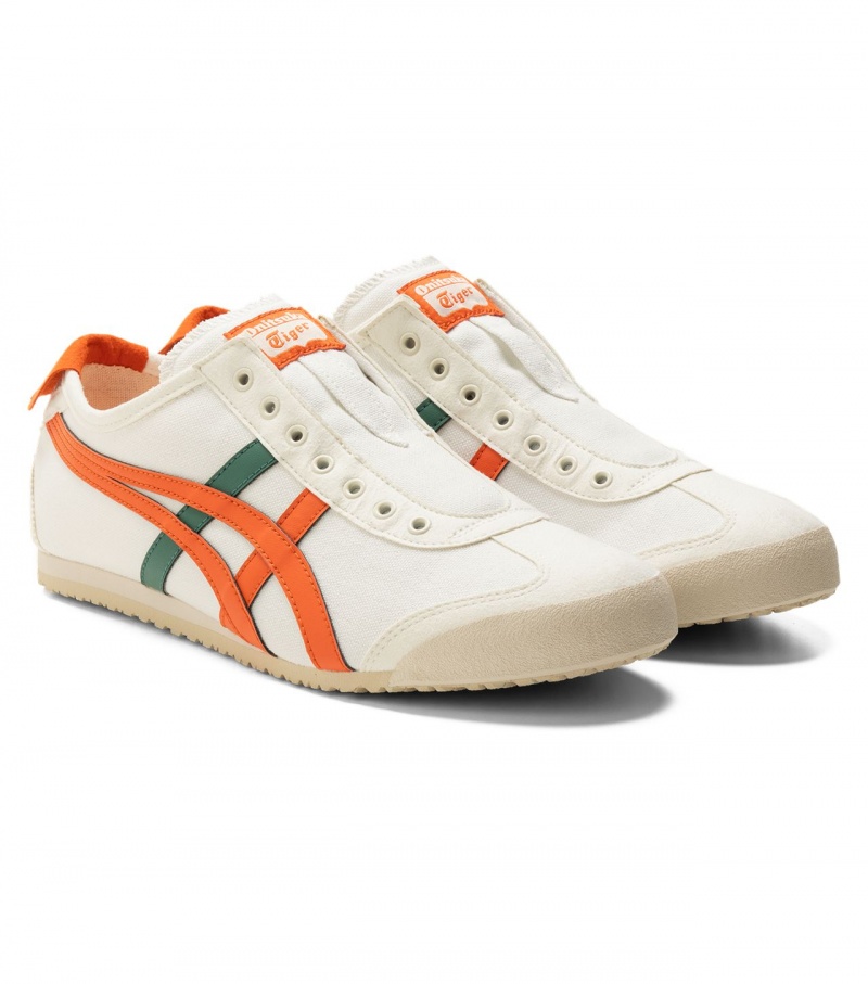 Women's Onitsuka Tiger Mexico 66 Slip-On Mexico 66 Cream / Pink | 48729-ITGQ