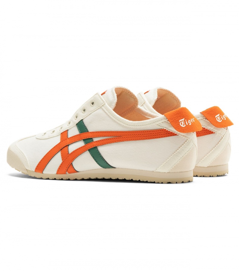 Women's Onitsuka Tiger Mexico 66 Slip-On Mexico 66 Cream / Pink | 48729-ITGQ