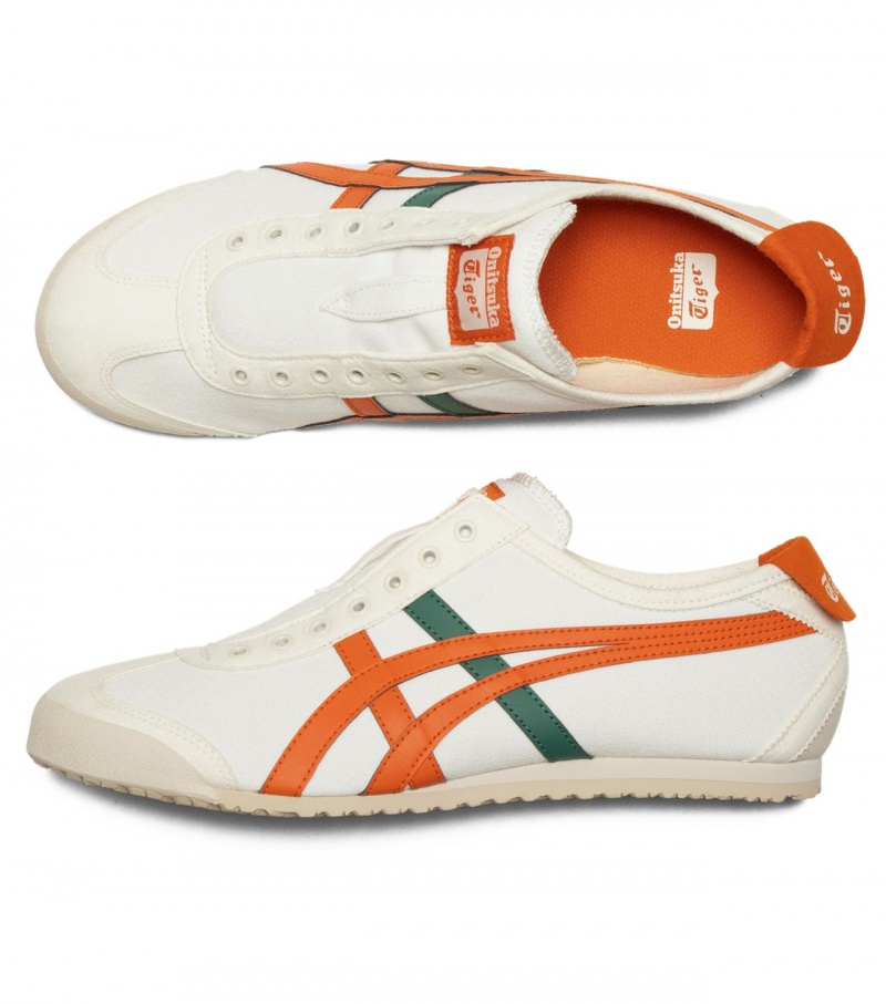 Women's Onitsuka Tiger Mexico 66 Slip-On Mexico 66 Cream / Pink | 48729-ITGQ