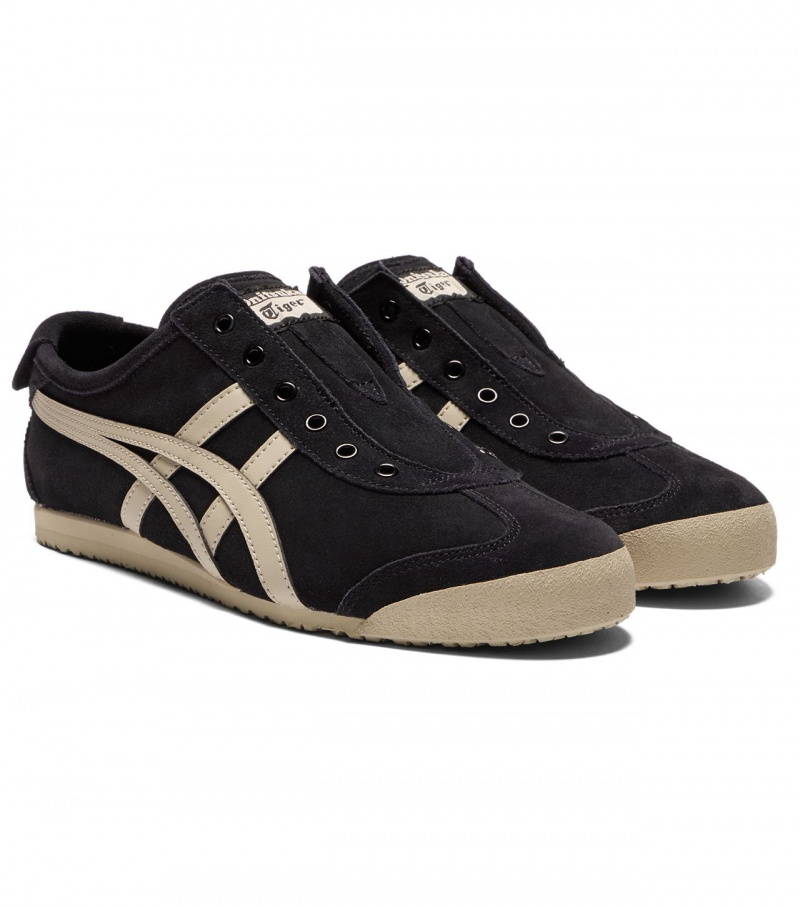 Women's Onitsuka Tiger Mexico 66 Slip-On Mexico 66 Black | 86045-QSKW