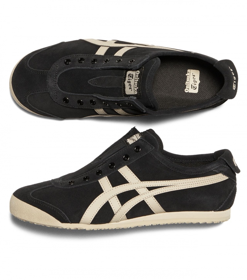 Women's Onitsuka Tiger Mexico 66 Slip-On Mexico 66 Black | 86045-QSKW