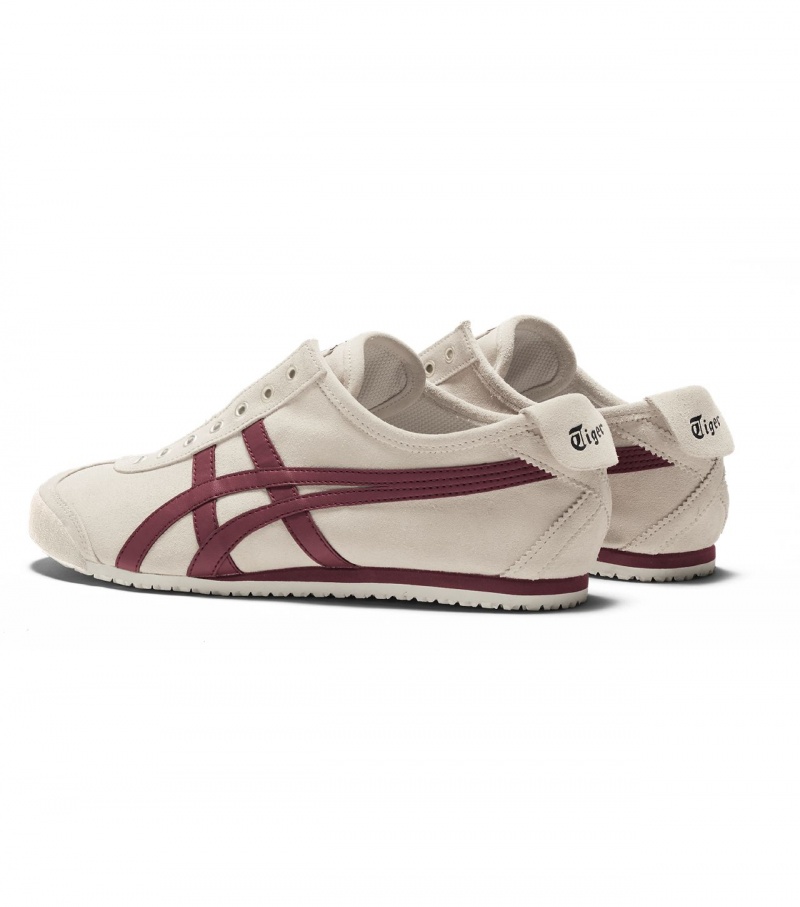 Women's Onitsuka Tiger Mexico 66 Slip-On Mexico 66 Dark Pink | 20348-KAFR