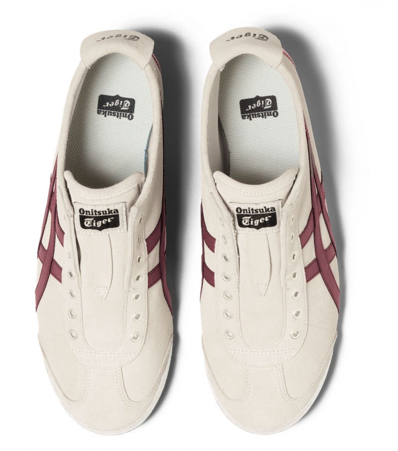 Women's Onitsuka Tiger Mexico 66 Slip-On Mexico 66 Dark Pink | 20348-KAFR