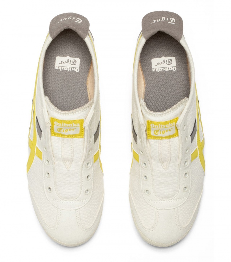 Women's Onitsuka Tiger Mexico 66 Slip-On Mexico 66 White / Orange Yellow | 15490-DPNT