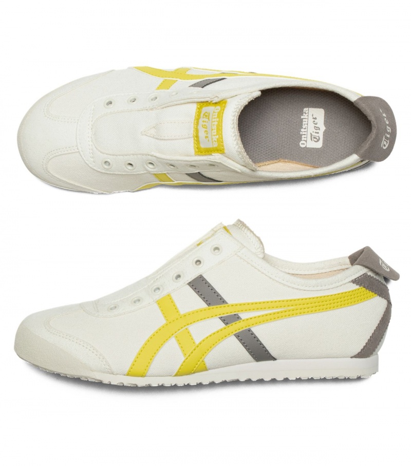 Women's Onitsuka Tiger Mexico 66 Slip-On Mexico 66 White / Orange Yellow | 15490-DPNT