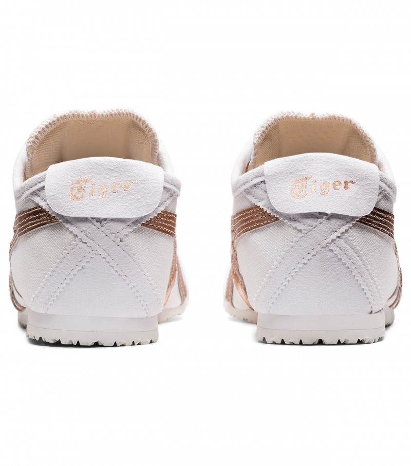 Women's Onitsuka Tiger Mexico 66 Slip-On Mexico 66 White / Rose Gold | 95843-NSUF