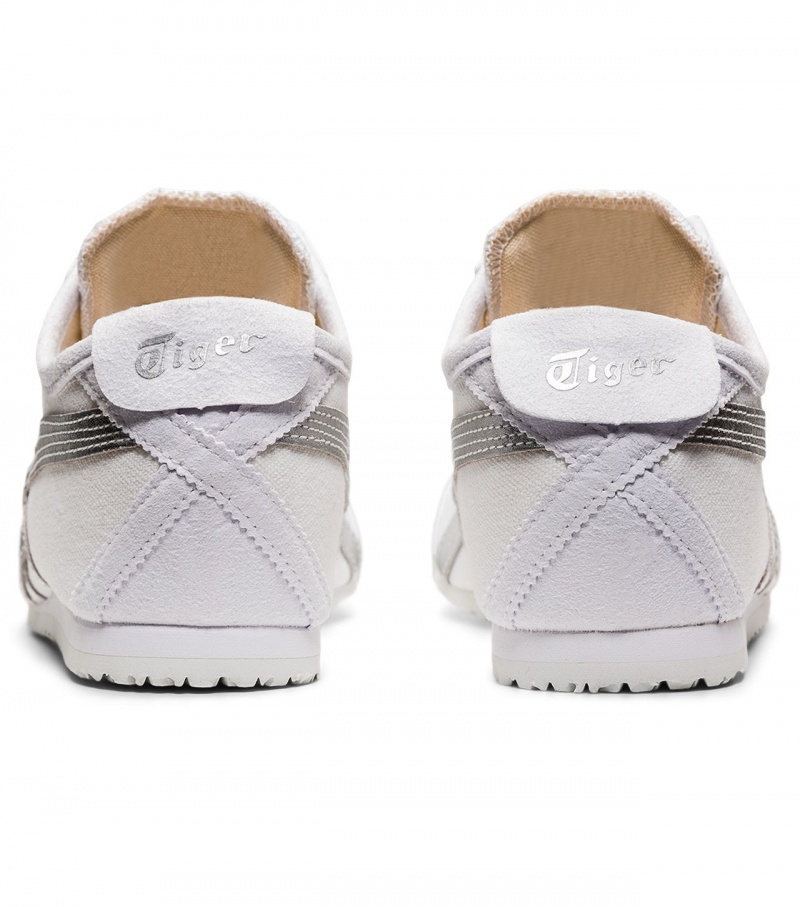 Women's Onitsuka Tiger Mexico 66 Slip-On Mexico 66 White / Silver | 57831-GCBJ