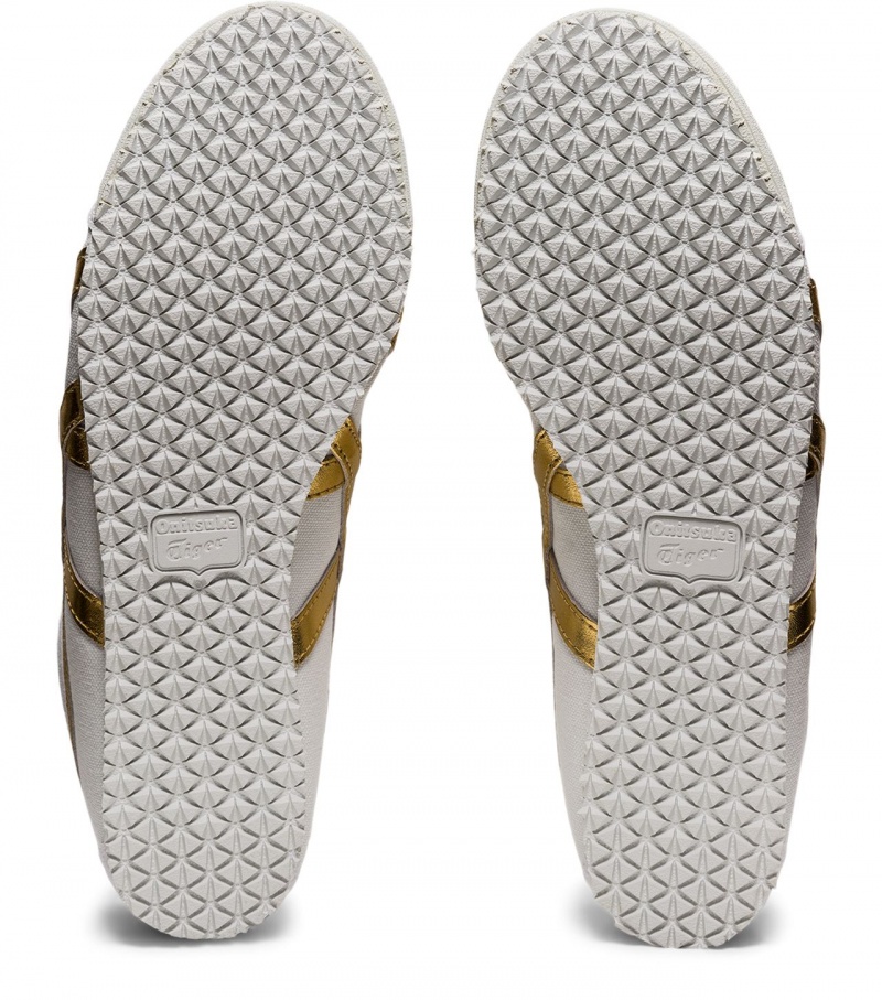 Women's Onitsuka Tiger Mexico 66 Slip-On Mexico 66 White / Gold | 92703-JCXW