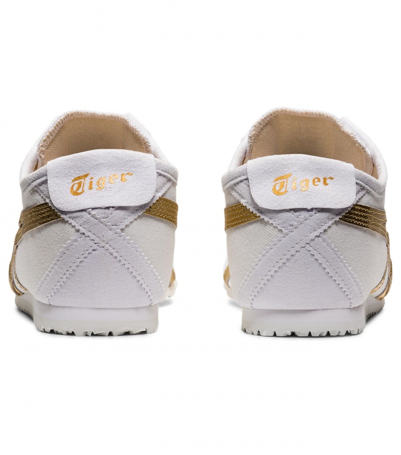 Women's Onitsuka Tiger Mexico 66 Slip-On Mexico 66 White / Gold | 92703-JCXW