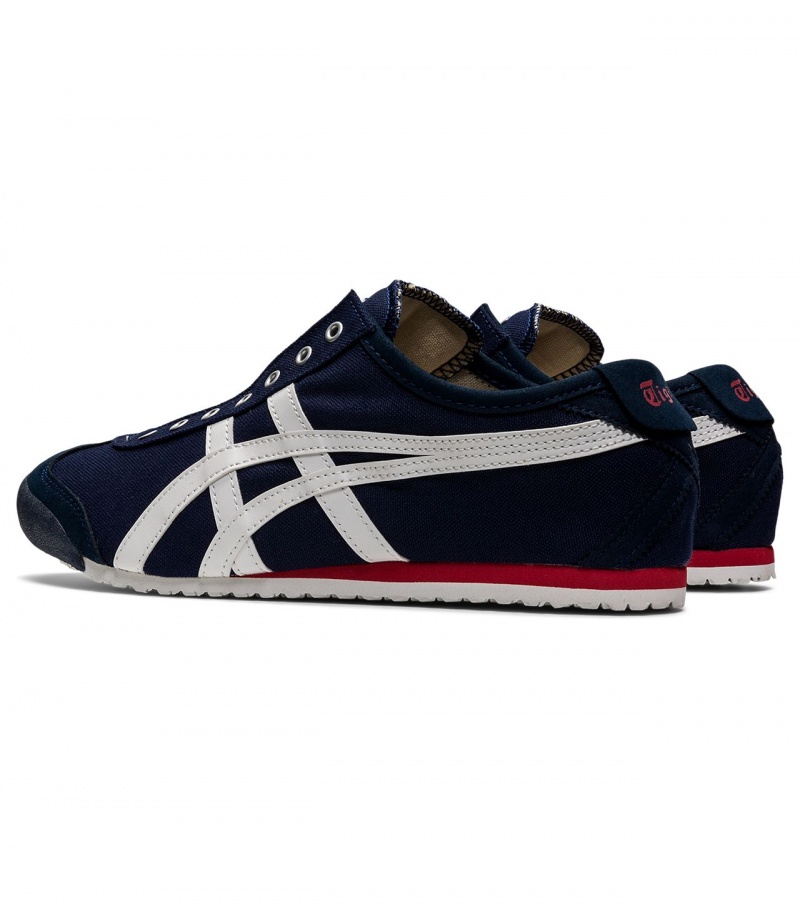 Women's Onitsuka Tiger Mexico 66 Slip-On Mexico 66 Navy / White | 50672-GUWA