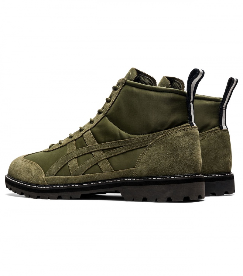 Women's Onitsuka Tiger Mexico Rinkan High Tops Brown Green / Brown Green | 89013-EFOA