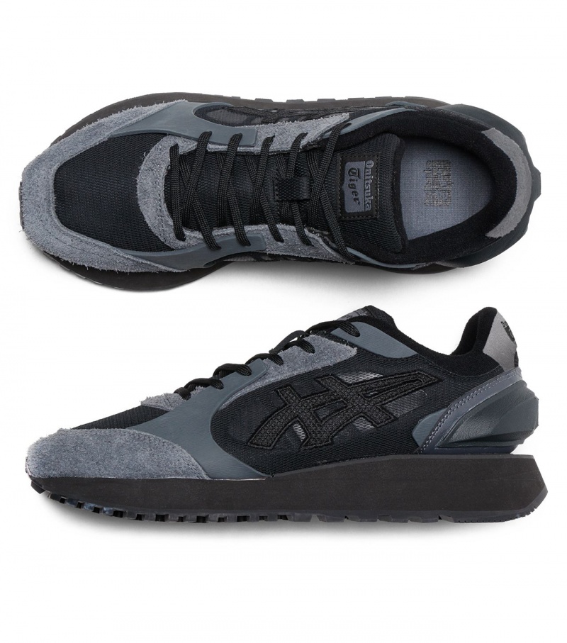 Women's Onitsuka Tiger Moage Co Slip Ons Black / Grey | 64102-YATG