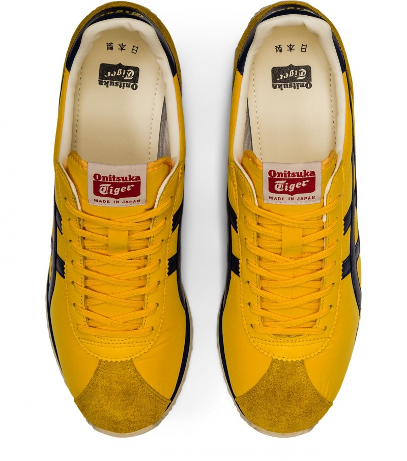 Women's Onitsuka Tiger Moal 77 Nm Sneakers Yellow / Navy | 08631-DKVJ