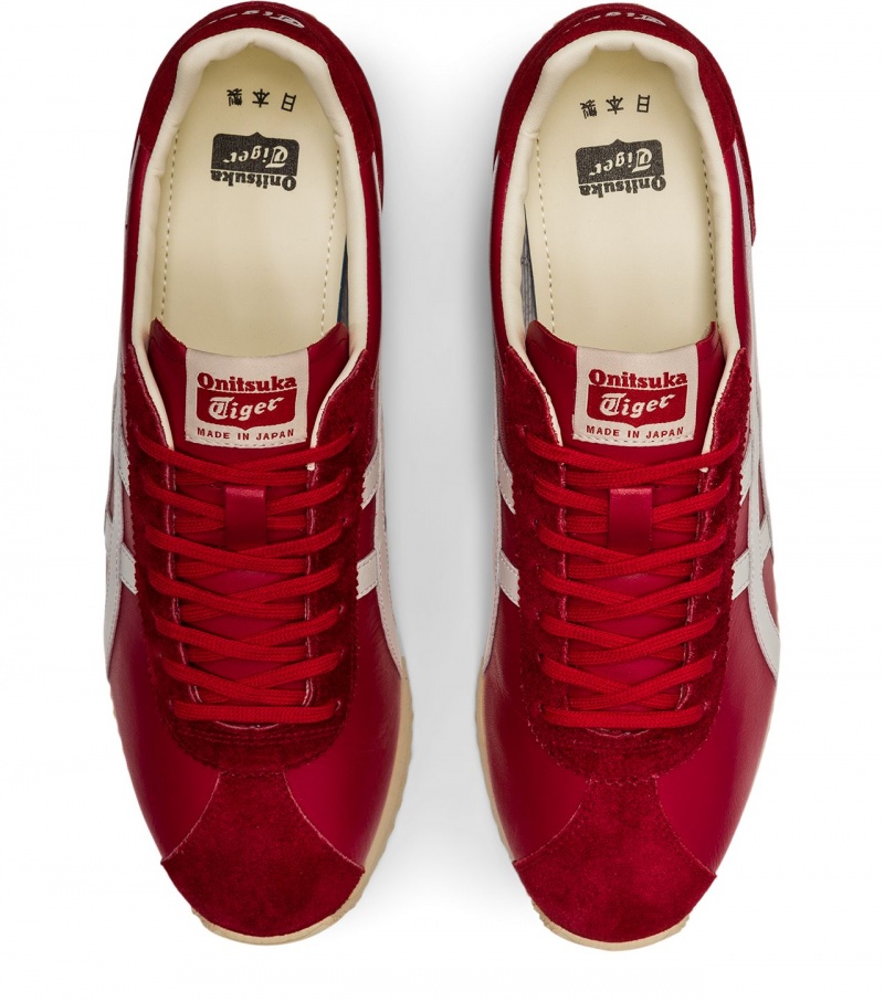 Women's Onitsuka Tiger Moal 77 Nm Sneakers Red / White | 51063-TNQC