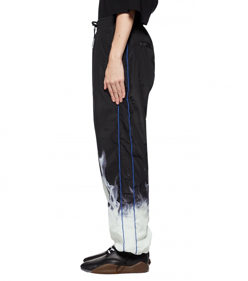 Women's Onitsuka Tiger P Track Pants Black / Blue | 74836-PYDI