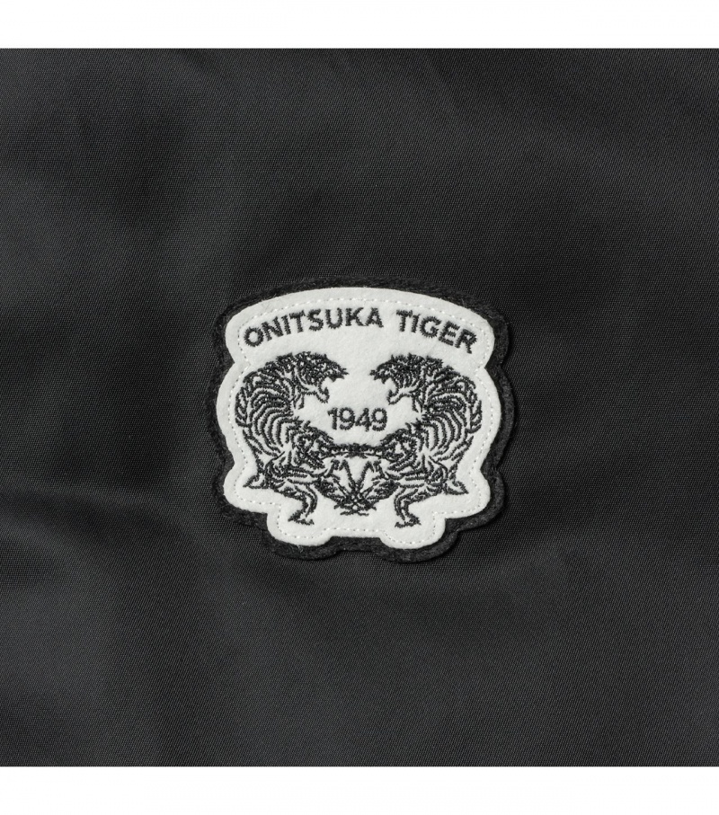 Women's Onitsuka Tiger Padded Coach Jackets Black | 60325-DPZN