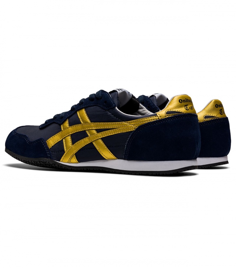 Women's Onitsuka Tiger Serrano Low Tops Gold | 47312-QCOM