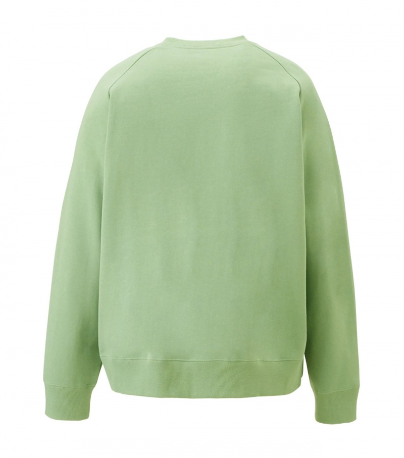 Women's Onitsuka Tiger Sweat Tops Light Green | 39578-JTNC