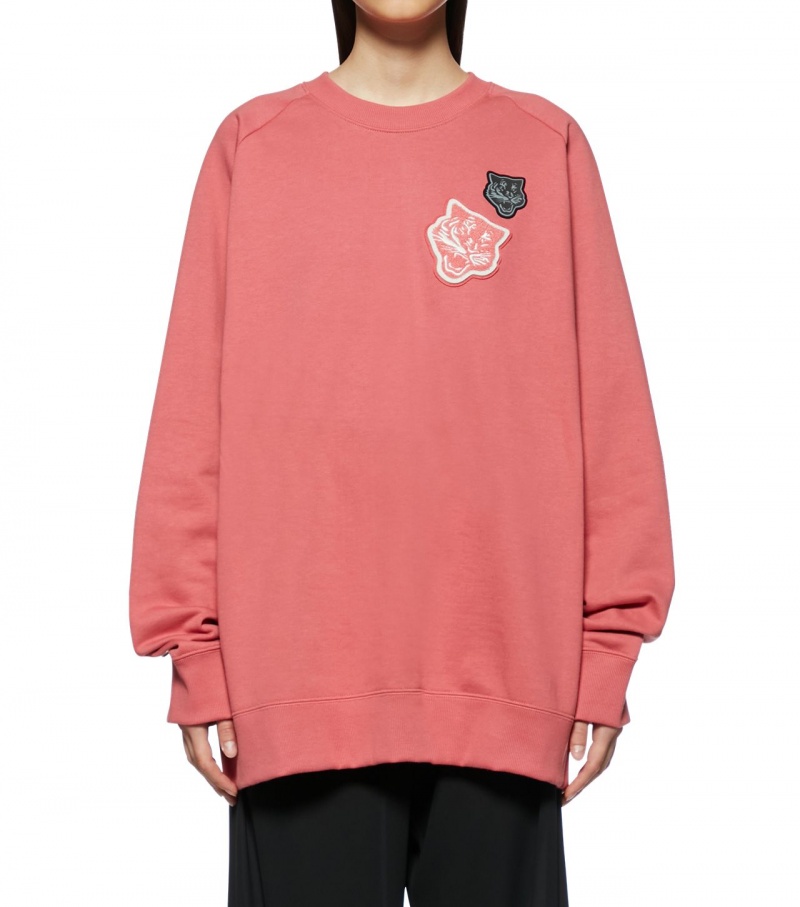 Women's Onitsuka Tiger Sweat Tops Pink | 70562-JSVG