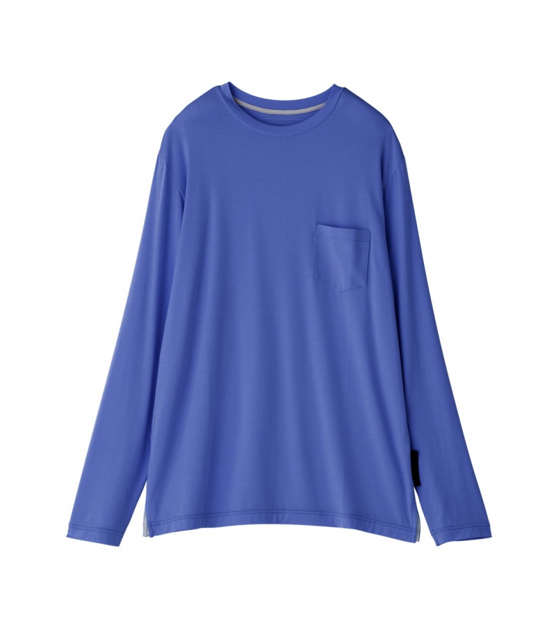 Women\'s Onitsuka Tiger Sweatshirts Blue | 89346-RXFV