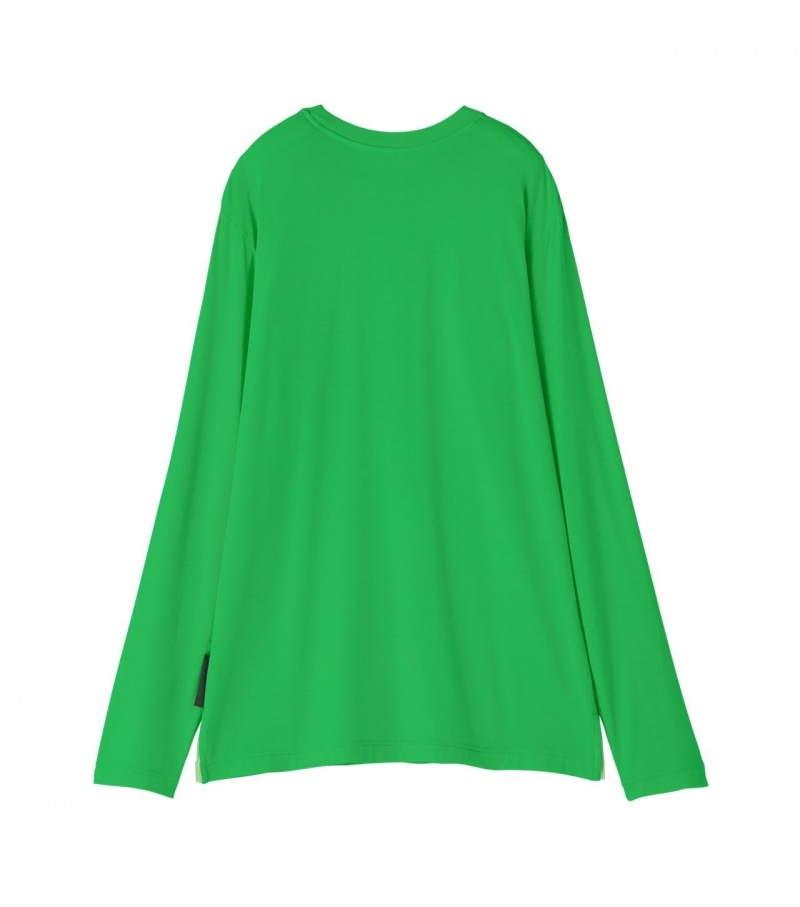 Women's Onitsuka Tiger Sweatshirts Green | 92037-BYJZ