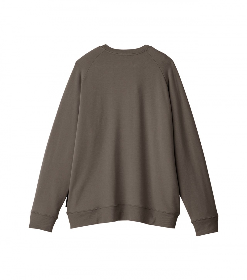 Women's Onitsuka Tiger Sweatshirts Grey | 75268-DXRZ