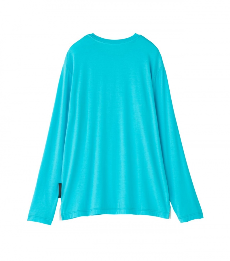 Women's Onitsuka Tiger Sweatshirts Light Blue | 93514-WXHE