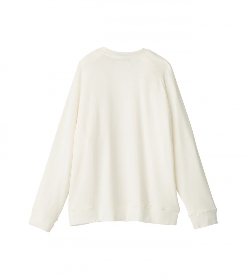 Women's Onitsuka Tiger Sweatshirts White | 08153-EZDB