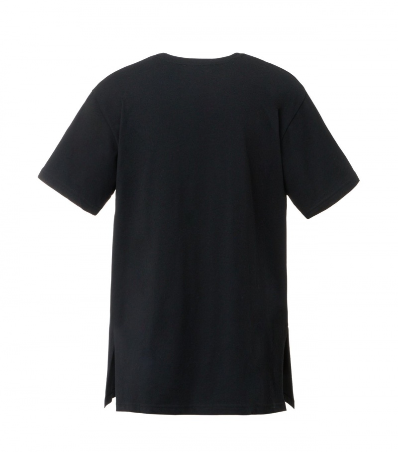 Women's Onitsuka Tiger T Shirts Black | 68297-EDHB