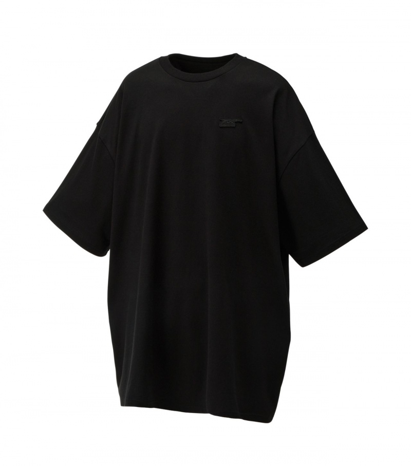 Women's Onitsuka Tiger T Shirts Black | 98217-LXYA