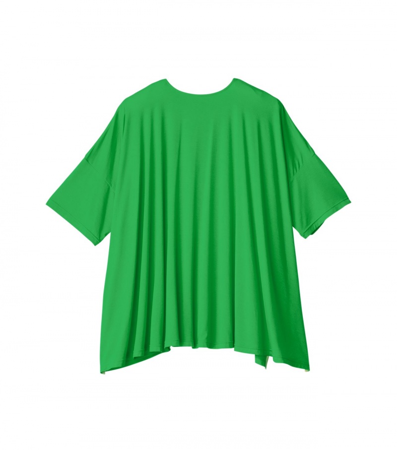 Women's Onitsuka Tiger T Shirts Green | 54190-ZYOG